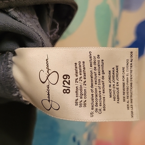 Jessica Simpson Super Skinny Army Green jeans, 8 - Picture 5 of 5